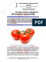 Alergenos en El Tomate