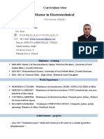 Curriculum Vitae in English