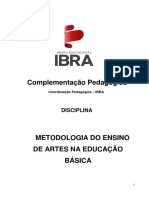 Metodologia Do Ensino de Artes Na Educação Básica Apostila