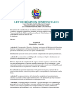 LEY DE RÉGIMEN PENITENCIARIO en VENEZUELA