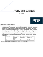 Management Science - Lecture 2