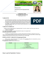 Variance and Standard Deviation Ungrouped Data ROSARIO R. GILLADOGA