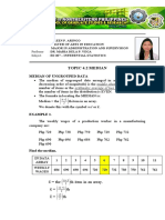 Topic 4.2 Median Aileen P. Aringo