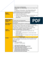 Module 2 Communication and Globalization