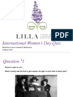 International Women's Day Quiz: Breakfast Event at Arendt & Medernach 8 March 2018