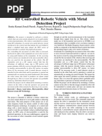 RF Controlled Robotic Vehicle With Metal Detection Project