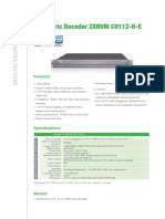 HD Matrix Decoder ZXNVM C9112-H-E: Features