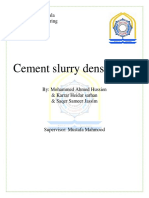 Cement Slurry Density Test