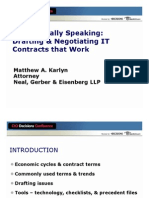 Contractually Speaking: Drafting & Negotiating IT Contracts That Work