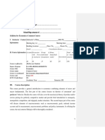 University of . College of .. School/Department of . Syllabus For Economics (Common Course)