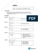 Linear Inequalities: Key Points