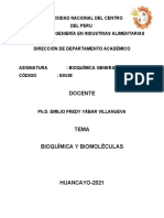 Bioquimica y Biomoleculas Clase 2021