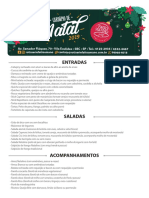 Cardápio de Natal 2019 - Fatto A Mano