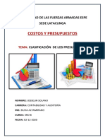 Mapa Conceptual de La Clasificación de Los Presupuestos - Josselin Solano