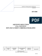 Aqueous Solution CO Content Ion-Exclusion Chromatography: Physics and Analysis Division