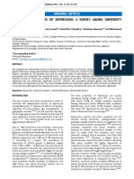 Determinant Factors of Depression A Survey Among University Students