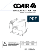 50Hz/60Hz A21 A26 A31: Operation and Maintenance Manual