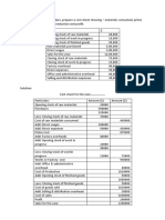 Financial Cost Sheet Unit 2