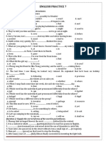 English Practice 7: Question 1: Choose The Best Answers