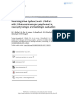 Neurocognitive Dysfunction in Children With Thalassemia Major Psychometric Neurophysiologic and Radiologic Evaluation