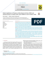 Tesis PLT-WBC Ratio