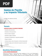 Gastos de Planilla y Su Impacto Tributario