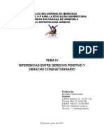 Diferencias Entre Derecho Positivo y Derecho Consuetudinario