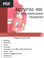 Aktivitas Hse: Pt. Pancaran Darat Transport