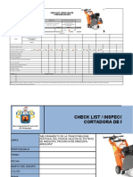 Check List Cortadora de Piso