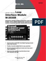 Current Loop Interface Module M 2025B: Controls