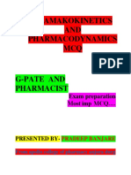 Phamakokinetics AND Pharmacodynamics MCQ: Exam Preparation Most Imp MCQ