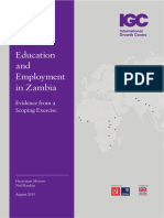 Education and Employment in Zambia