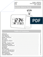 Projection Alarm Clock: DAY Month