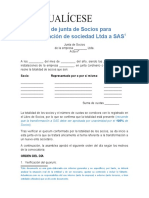 Acta Transformacion Ltda A SAS