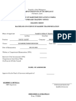 Grading Sheet For Online BS Processing BSMT