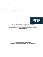 Aplicación Del Manual de Capacidad de Carreteras HCM