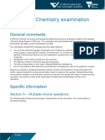 2020 VCE Chemistry Examination Report