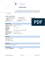 Resume Format