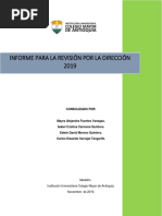 Informe Revisión Por La Dirección 2019