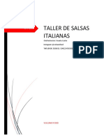 Taller de Salsas Italianas