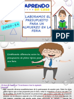 Elaboramos El Presupuesto para Un Almuerzo en La Feria - 24-06