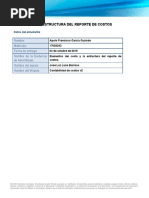 La Estructura Del Reporte de Costos