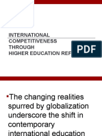 International Competitiveness Through Higher Education Reform