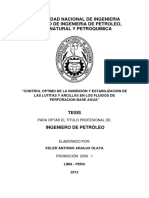 Control Optimo de La Inhibición y Estabilización de Las Lutitas y Arcillas en Los Fluidos de Perforacion Base Agua