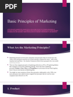 Basic Principles of Marketing