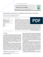 Thermal Behaviour and Kinetics of Coal Biomass Blends During Co-Combustion - Bioresource Technology 2010