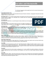 Thermowell Material Selection