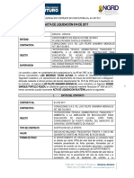 Acta de Liquidación 614 de 2017