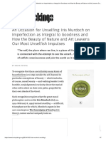 An Occasion For Unselfing - Iris Murdoch On Imperfection As Integral To Goodness and How The Beauty of Nature and Art Leavens Our Most Unselfish Impulses - Brain Pickings