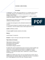 Comandos Padrão de Entrada e Saída de Dados em C